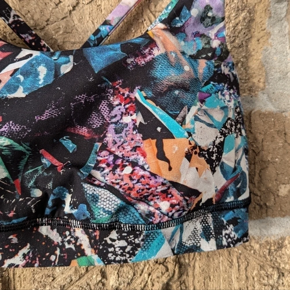 Lululemon Energy Bra Color Crush Multi Size 4